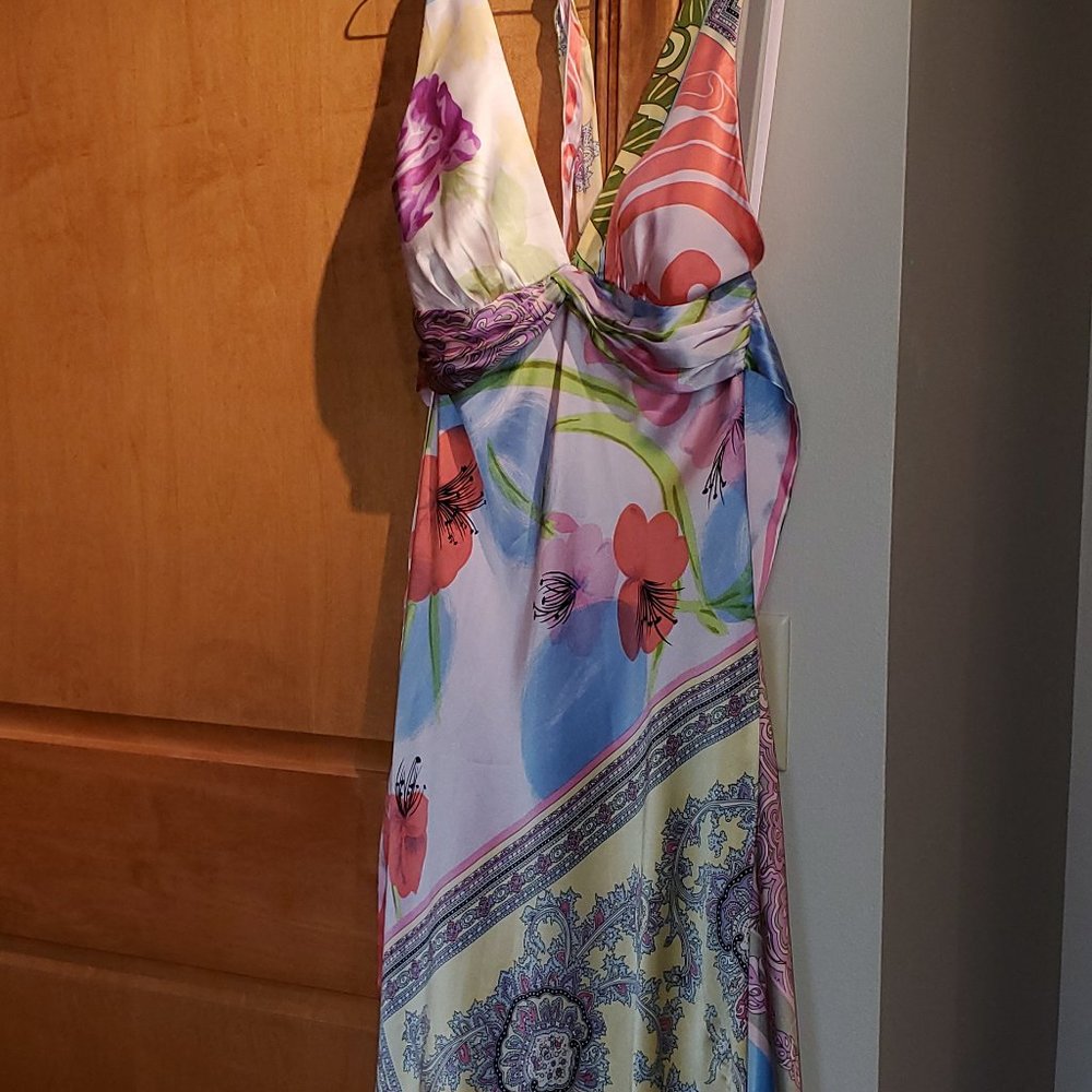 Alice & Trixie silk haulter dress